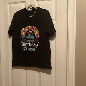 5/$3 Birthday Cruise Black Graphic Tee